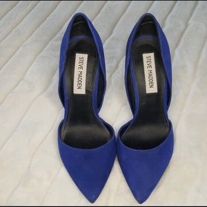 Steve Madden Varsity Blue Heels sz 7